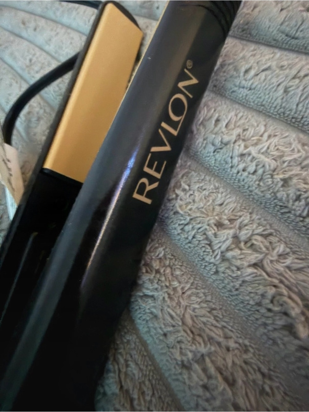 Revlon Black and Gold Flat Iron Hair Straightener